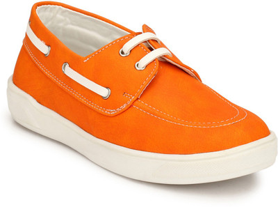 

Hirel's Boys Lace Sneakers(Orange