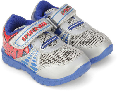 

Spiderman Boys Velcro Walking Shoes(Grey, Grey blue