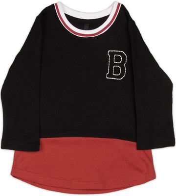

United Colors of Benetton Boys Printed Cotton T Shirt(Black, Pack of 1, 902