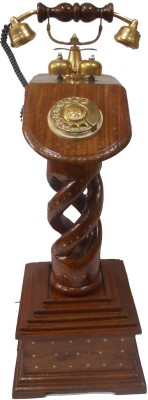 Handicraft SHEESHAMPILLAR2-500 Corded Landline Phone(Brown)
