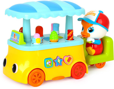 

Kiditos Funny Candy Ice-cream Car with Light & Music Learning Educational Toy(Multicolor)