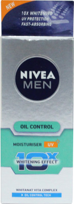 Nivea Men Oil Constrol Moisturiser UV with 10x Whitening Effect(50 ml)