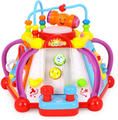 

Kiditos Happy Small World Hoodle Puzzle Early Development Multifunctional Learning Game with Light & Music(Multicolor)