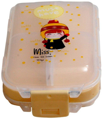 

K kudos Enterprise 8 mini Compartment small storage pill box Pill Box(Multicolor)