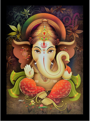 

Sparkle Print Of Lucky Ganesha Without Frame (20 X 28 Inches) Fine Art Print(28 inch X 20 inch, Rolled)