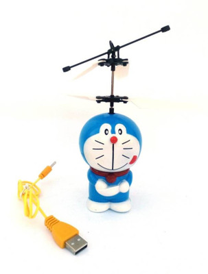 S.Blaze Flying Doraemon with LED Light & Sensor for Kids(Red & White)