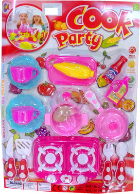 

TALKING GANESHA Beuatiful 18 pieces Cookware set for children (multicolor)