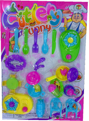 

TALKING GANESHA 28 Pieces Beautiful Cutlery Set for kids (multicolor)