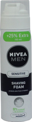

Nivea Men Sensitive Ultra Glide Shaving Foam(250 ml)