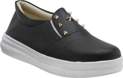 

Nayra Creations Slip On Sneakers For Women(Black