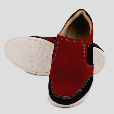 

True Soles Loafers For Men(Red, Black
