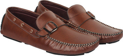 

Zupero Men's The Glamorous Monkstrap Perforated Leather Loafers For Men(Brown