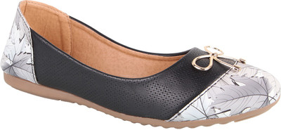 

tryfeet Black Flower Print Bellies For Women(Black