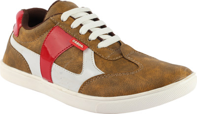 

BJOS Stylish, Loafers, Casuals, Sneakers Sneakers For Men(Brown, White