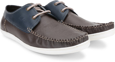

Carlton London Mr.CL Boat Shoes For Men(Brown, Blue