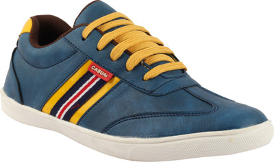 

BJOS Stylish, Loafers, Casuals, Sneakers Sneakers For Men(Blue, Yellow