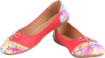 

tryfeet Red Flower Print Bellies For Women(Red