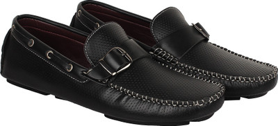 

Zupero Men's The Glamorous Monkstrap Perforated Leather Loafers For Men(Black