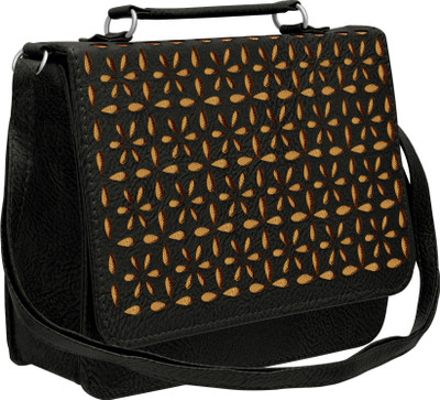 

Tap Fashion Women Casual Black PU Sling Bag