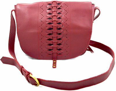 

Sophia Visconti Girls Casual Brown Genuine Leather Sling Bag