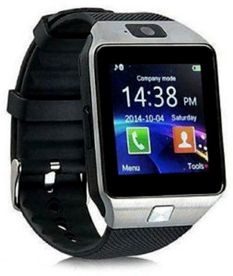 

BENSARA daz09-wtch-slvr-001 silver, black Smartwatch(Black Strap Free size)