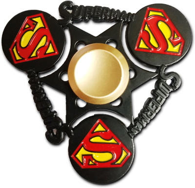 

Smart Fidget Tri Superman Logo Metal Hand Spinner Fidget Stress Reducer Anti Anxiety for Children / Adults(Multicolor)
