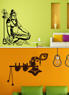 

Trends on Wall  Spiritual Sticker(Pack of 2, Black;brown