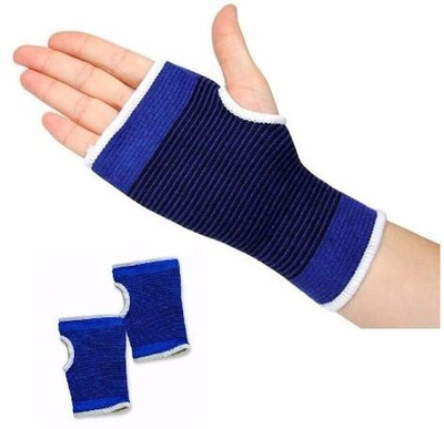 

K kudos Enterprise Palm Wrist Hand Support Glove Elastic Brace Sleeve Sports Bandage Gym Wrap Palm Support(Blue