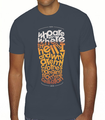 BROWN SUGAR Printed Men Round Neck Dark Blue T-Shirt Flipkart