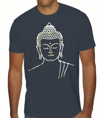 BROWN SUGAR Printed Men Round Neck Dark Blue T-Shirt Flipkart