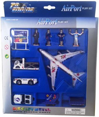 

kidoz kingdom AIR PORT PLAY SET 11 PARTS(Multicolor)