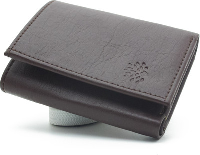 Nietz Men Casual, Trendy Brown Genuine Leather Wallet(8 Card Slots), Dark brown