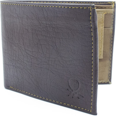 

Nietz Men Brown, Khaki Genuine Leather Wallet(7 Card Slots)