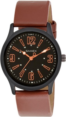 SAMEX BROWN GENUINE LEATHER WATCH BRANDED FORMAL CASUAL WATCH MEN BIG DIWALI SALE Watch  - For Men & Women   Watches  (SAMEX)