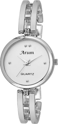 Arum ASWW-008 White Dial Silver Chain Watch  - For Women   Watches  (Arum)