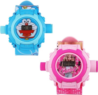 Arihant Retails ( Doraemon and Barbie ) Blue::Pink Watch  - For Boys & Girls   Watches  (Arihant Retails)