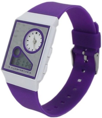 Fashion Gateway Analog&Digital watch with Stopwatch Feature (fk34) Purple (Pack of 1) Watch  - For Boys & Girls   Watches  (Fashion Gateway)