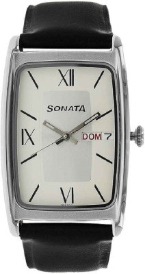 Sonata Elite Silver Dial Watch  - For Men   Watches  (Sonata)