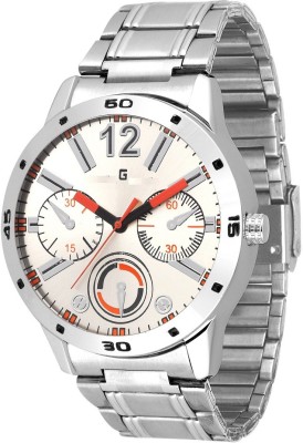 Geonardo GDMM036 White Dial Chain Watch Analog Watch  - For Men   Watches  (Geonardo)