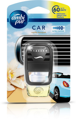 Ambi Pur Car Vanilla Bouquet Air Freshener Starter(7.5 ml) available at flipkart for Rs.375