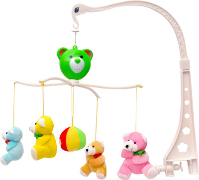 

Toyshine sweet cuddle Stuff Teddy Musical Mobile For Cot Rattle(Multicolor)