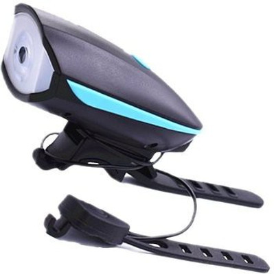 

FurMito Bicycle Rechargeable LED 2-in-1 Light with Bell(Black, Blue)