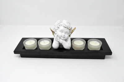 

Scrafts Decorative Showpiece - 13 cm(Polyresin, White)