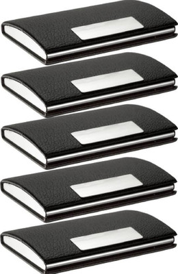 

Sadarbazaarsales.Com |Premium Quality| Handcrafted |Combo of 5| Black_Visiting Professional ID, Visiting, Debit/Credit, Official ID Holder Cum Mini Wallet 10 Card Holder(Set of 5, Multicolor)