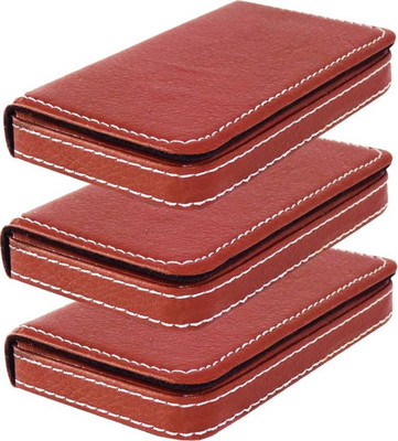 

Sadarbazaarsales.Com |Premium Quality| Handcrafted |Combo of 3| Brown_Soft Leather Debit/Credit, Business Card, Shopping Card, Personal ID Holder Cum Mini Wallet 15 Card Holder(Set of 3, Brown)