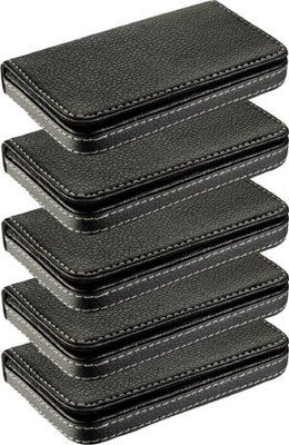 

Sadarbazaarsales.Com |Premium Quality| Handcrafted |Combo of 5| Black_Soft Leather Professional ID, Visiting, Debit/Credit, Official ID Holder Cum Mini Wallet 15 Card Holder(Set of 5, Black)