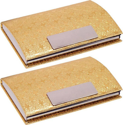 

Sadarbazaarsales.Com |Premium Quality| Handcrafted |Combo of 2| Golden_Visiting Driving Licence,Business Name Card, Debit/Credit, Personal ID Holder Cum Mini Wallet 10 Card Holder(Set of 2, Multicolor)