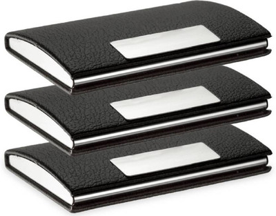 

Sadarbazaarsales.Com Premium Quality Handcrafted |Combo of 3| Black_Visiting Executive, Business Name Card, ATM Card, DL Holder Cum Mini Wallet 10 Card Holder(Set of 3, Multicolor)