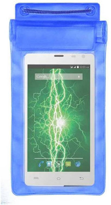 ACM Pouch for Lava Iris Fuel 50(Blue, Waterproof, Silicon)