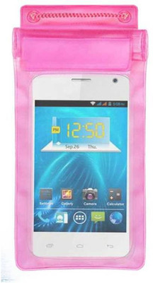 ACM Pouch for Spice Smart Flo Ivory 2 Mi-423(Pink, Waterproof, Silicon)